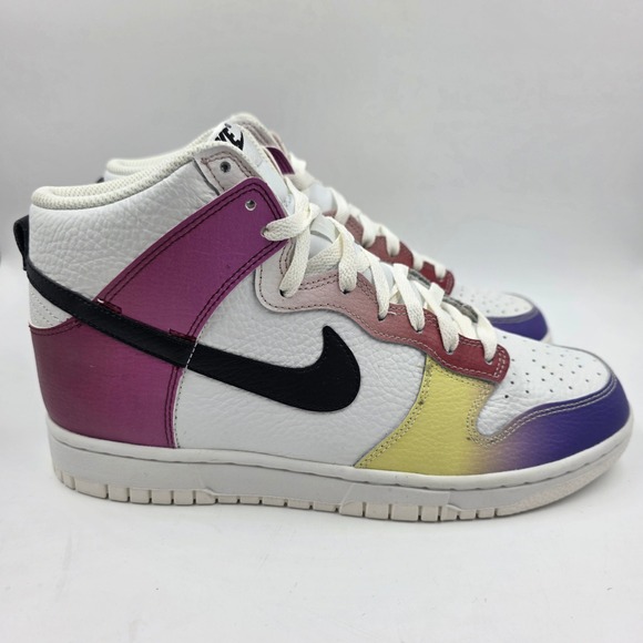 Nike Shoes - Nike Dunk High Multi-Color Gradient White Black FD0802-100 Womens Size 9 Sneaker